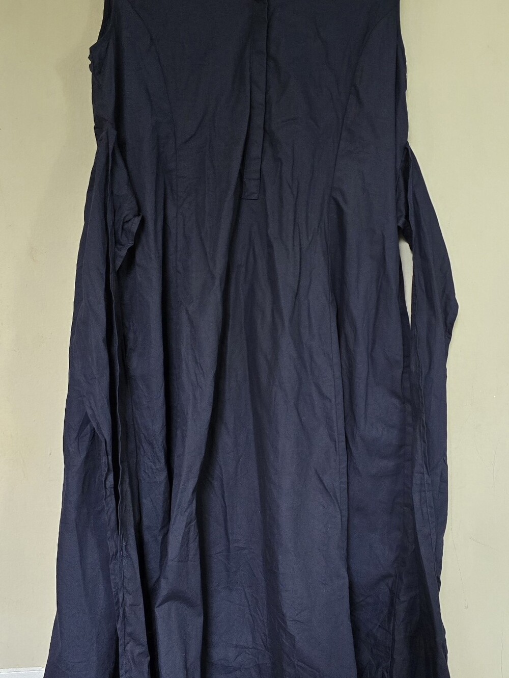 Banana Republic Navy Button-Front Shirt Dress - Picture 2 of 13